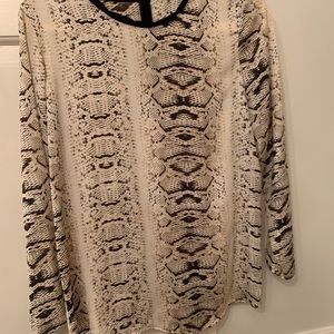 Zara Snake print blouse